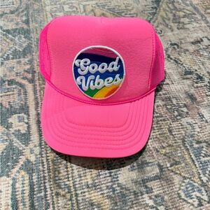 Pink 'Good Vibes' Trucker Hat
